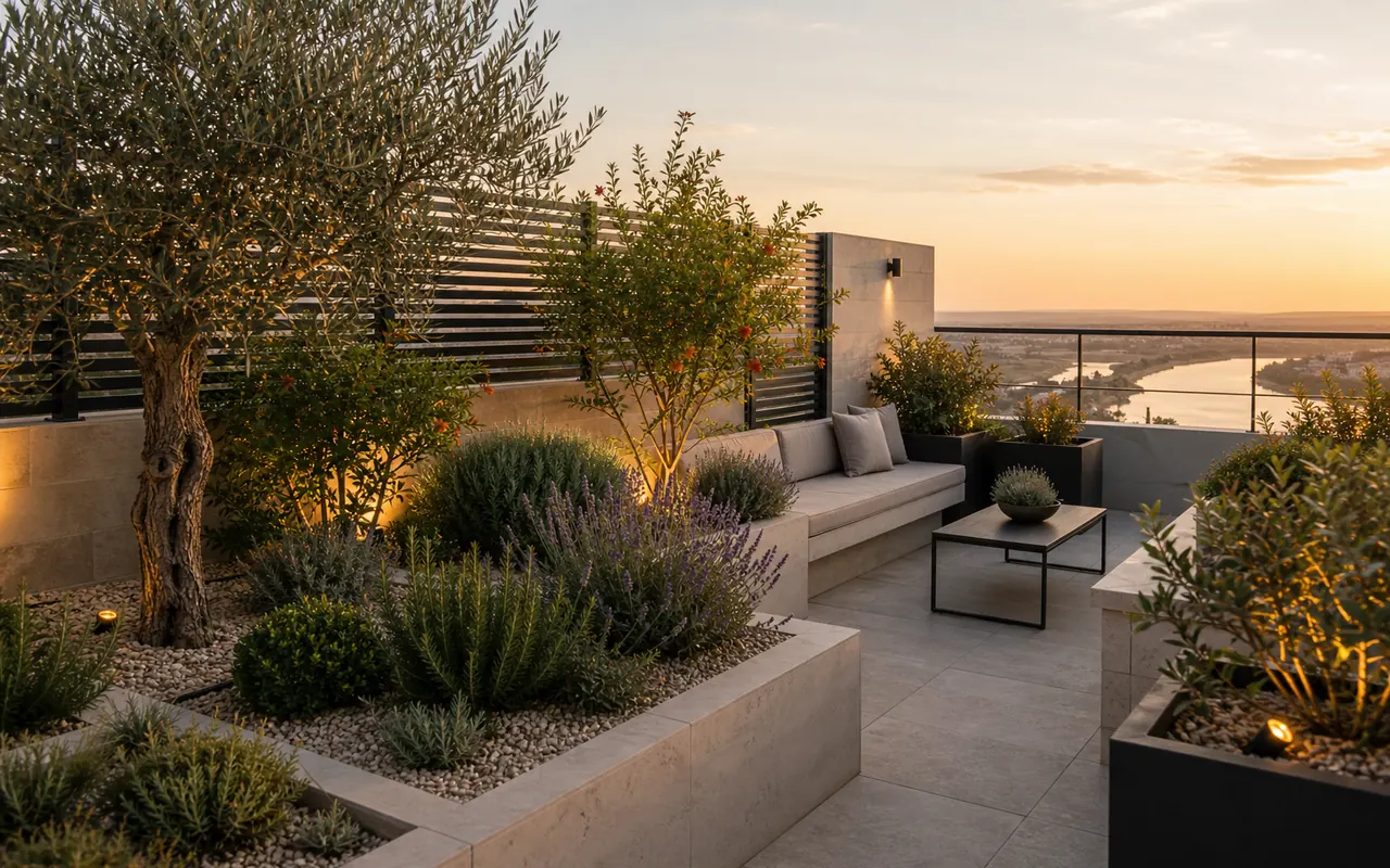Birecik Teras Bahçesi peyzaj projesi